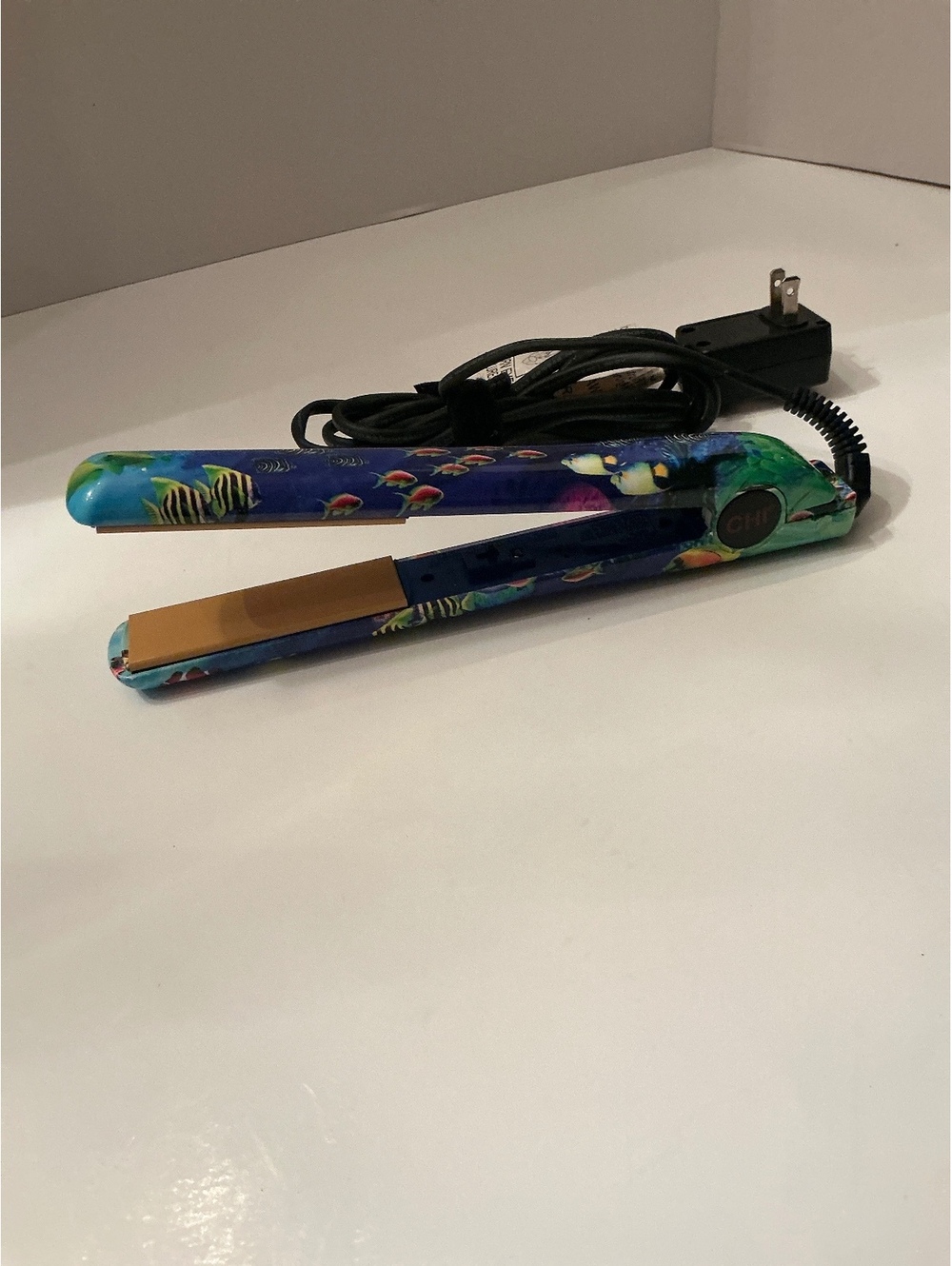 CHI hair care system 1” flat iron straightener tropical fish coral print